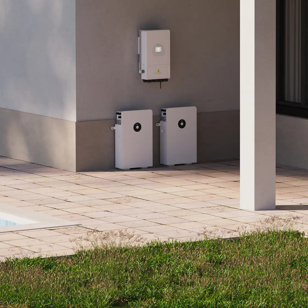a white boxes on a wall